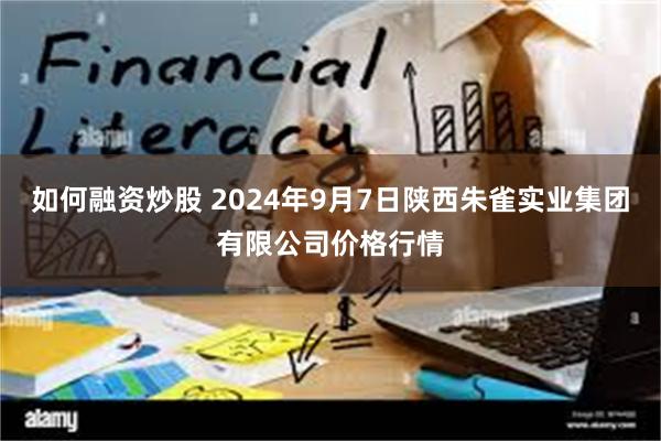 如何融资炒股 2024年9月7日陕西朱雀实业集团有限公司价格行情