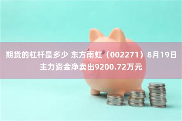 期货的杠杆是多少 东方雨虹（002271）8月19日主力资金净卖出9200.72万元