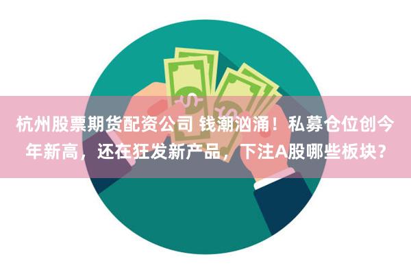 杭州股票期货配资公司 钱潮汹涌！私募仓位创今年新高，还在狂发新产品，下注A股哪些板块？